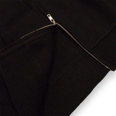 画像3: Hagerstown Double Zip Cotton Knit Hoodie Black / ヘイガーズタウン ダブルジップ コットン ニットフーディ ブラック (3)