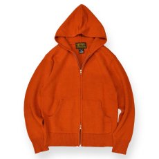 画像1: Hagerstown Double Zip Cotton Knit Hoodie Orange / ヘイガーズタウン ダブルジップ コットン ニットフーディ オレンジ (1)