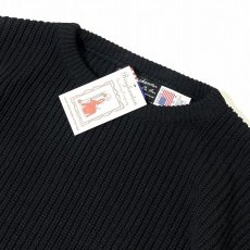 画像2: Binghamton Knitting Company Shaker Pullover Knit Sweater Black / ビンガムトン ニッティングカンパニー シェイカー プルオーバー ニット セーター ブラック (2)