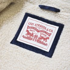 画像3: Levi's USA Corduroy Sherpa Lined Trucker Jacket Navy / リーバイス コーデュロイ シェルパ トラッカージャケット ネイビー (3)