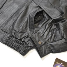 画像9: Deadstock Genuin Italian Leather Jacket Black / デッドストック イタリアン レザージャケット ブラック (9)