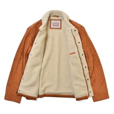 画像2: Levi's USA Corduroy Sherpa Lined Trucker Jacket Brown / リーバイス コーデュロイ シェルパ トラッカージャケット ブラウン (2)