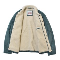 画像2: Levi's USA Corduroy Sherpa Lined Trucker Jacket Green / リーバイス コーデュロイ シェルパ トラッカージャケット グリーン (2)