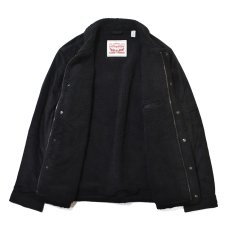 画像2: Levi's USA Corduroy Sherpa Lined Trucker Jacket Black / リーバイス コーデュロイ シェルパ トラッカージャケット ブラック (2)