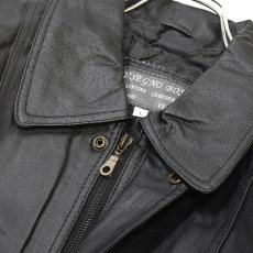 画像3: Deadstock Genuin Italian Leather Jacket Black / デッドストック イタリアン レザージャケット ブラック (3)