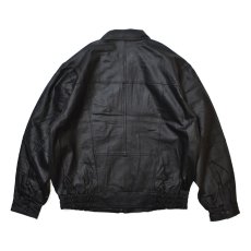 画像2: Deadstock Genuin Italian Leather Jacket Black / デッドストック イタリアン レザージャケット ブラック (2)