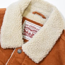 画像4: Levi's USA Corduroy Sherpa Lined Trucker Jacket Brown / リーバイス コーデュロイ シェルパ トラッカージャケット ブラウン (4)