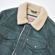 画像3: Levi's USA Corduroy Sherpa Lined Trucker Jacket Green / リーバイス コーデュロイ シェルパ トラッカージャケット グリーン (3)