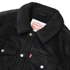 画像3: Levi's USA Corduroy Sherpa Lined Trucker Jacket Black / リーバイス コーデュロイ シェルパ トラッカージャケット ブラック (3)