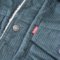 画像5: Levi's USA Corduroy Sherpa Lined Trucker Jacket Green / リーバイス コーデュロイ シェルパ トラッカージャケット グリーン (5)