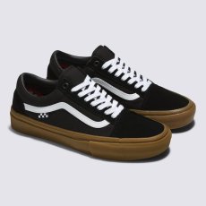 画像2: Vans Skate Old Skool Black x White x Gum / ヴァンズ スケートクラシック  オールドスクール ブラック x ホワイト x ガムソール (2)