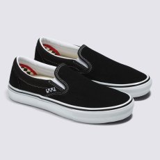 画像2: Vans Skate Slip-On Black x White / ヴァンズ スケートクラシック  スリップオン ブラック x ホワイト (2)