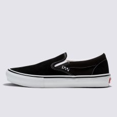 画像1: Vans Skate Slip-On Black x White / ヴァンズ スケートクラシック  スリップオン ブラック x ホワイト (1)