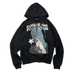 画像1: COMME des FUCKDOWN Pullover Hoodie Black / コムデファックダウン プルオーバーフーディ ブラック (1)