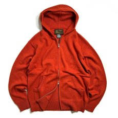 画像1: Hagerstown Double Zip Cotton Knit Hoodie Orange / ヘイガーズタウン ダブルジップ コットン ニットフーディ オレンジ (1)