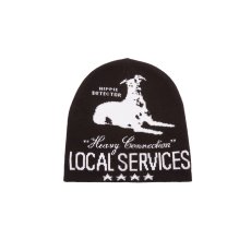 画像1: OBEY Location Services Beanie Black / オベイ ロケーションサービス ビーニー ブラック (1)