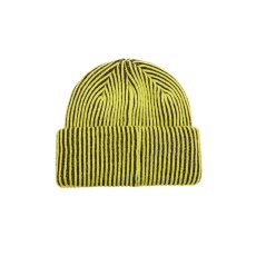 画像2: OBEY Bowery II Tone Rib Beanie Flourescent Green Multi / オベイ バワリー 2トーン ビーニー グリーンマルチ (2)