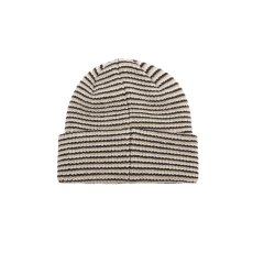 画像2: OBEY Parker Striped Beanie Gray Mixture / オベイ パーカー ストライプ ビーニー グレー (2)