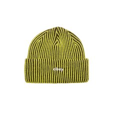 画像1: OBEY Bowery II Tone Rib Beanie Flourescent Green Multi / オベイ バワリー 2トーン ビーニー グリーンマルチ (1)