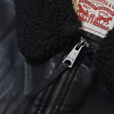 画像7: Levi's USA Leather Bomber Jacket Black / リーバイス レザー ボンバージャケット ブラック (7)