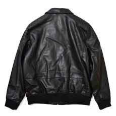 画像4: Levi's USA Leather Bomber Jacket Black / リーバイス レザー ボンバージャケット ブラック (4)