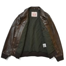 画像3: Levi's USA Leather Bomber Jacket Brown / リーバイス レザー ボンバージャケット ブラウン (3)