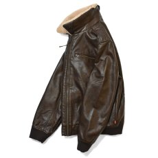 画像5: Levi's USA Leather Bomber Jacket Brown / リーバイス レザー ボンバージャケット ブラウン (5)