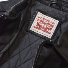 画像6: Levi's USA Leather Bomber Jacket Black / リーバイス レザー ボンバージャケット ブラック (6)