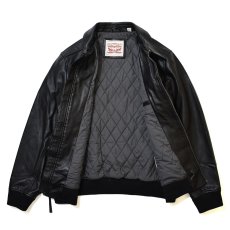 画像3: Levi's USA Leather Bomber Jacket Black / リーバイス レザー ボンバージャケット ブラック (3)