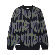 画像1: Butter Goods Frenzy Knit Sweater Black / バターグッズ フレンジー ニット セーター ブラック (1)