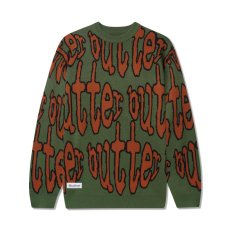 画像1: Butter Goods Frenzy Knit Sweater Fatigue / バターグッズ フレンジー ニット セーター ファティーグ (1)