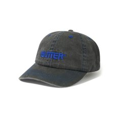 画像1: Butter Goods Rounded Logo 6panel Cap Washed Black / バターグッズ ラウンデッドロゴ 6パネル キャップ ウォッシュドブラック (1)