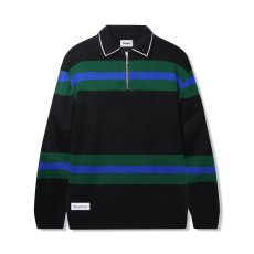 画像1: Butter Goods Polo Knit Sweater Black / バターグッズ ポロ ニット セーター ブラック (1)