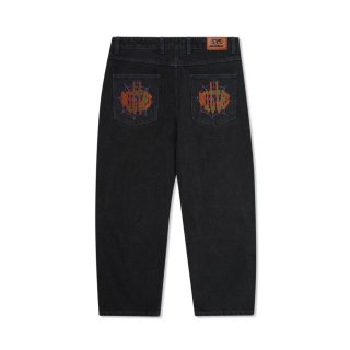 Butter Goods Relaxed Denim Jeans Washed Black / バターグッズ リラックス デニム ジーンズ ウォッシュド ブラック - RAWDRIP