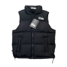 画像1: FIRST DOWN USA Bubble Down Vest Black / ファーストダウン バブル ダウンベスト ブラック (1)