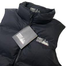 画像6: FIRST DOWN USA Bubble Down Vest Black / ファーストダウン バブル ダウンベスト ブラック (6)