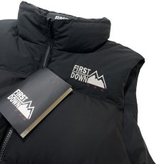 画像3: FIRST DOWN USA Bubble Down Vest Black / ファーストダウン バブル ダウンベスト ブラック (3)