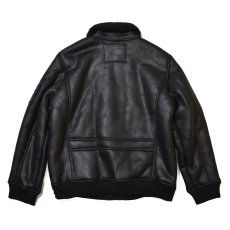 画像3: Levi's USA Faux Shearling Aviator Bomber Jacket Black / リーバイス ムートン アビエイター ボンバージャケット ブラック (3)