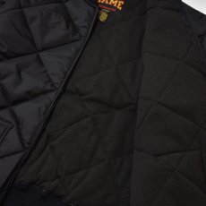 画像4: GAME Sportswear Bravest Jacket Black / ゲームスポーツウェア キルティング ジャケット ブラック (4)