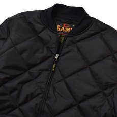 画像2: GAME Sportswear Bravest Jacket Black / ゲームスポーツウェア キルティング ジャケット ブラック (2)