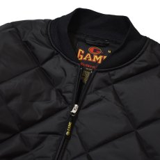 画像3: GAME Sportswear Bravest Jacket Black / ゲームスポーツウェア キルティング ジャケット ブラック (3)