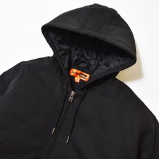 画像3: CornerStone Washed Duck Cloth Insulated Hooded Work Jacket Black / コーナーストーン ウォッシュドダッククロス フーデッド ワークジャケット ブラック (3)