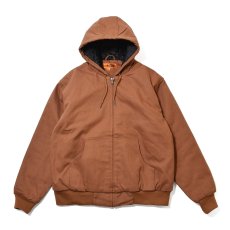 画像1: CornerStone Washed Duck Cloth Insulated Hooded Work Jacket Brown / コーナーストーン ウォッシュドダッククロス フーデッド ワークジャケット ブラウン (1)