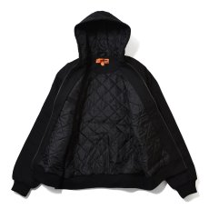 画像2: CornerStone Washed Duck Cloth Insulated Hooded Work Jacket Black / コーナーストーン ウォッシュドダッククロス フーデッド ワークジャケット ブラック (2)