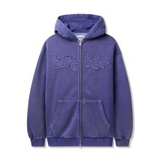 画像1: Butter Goods Mineral Wash Full Zip Hoodie Prussian / バターグッズ ミネラルウォッシュ フルジップ フーディ ブルー (1)