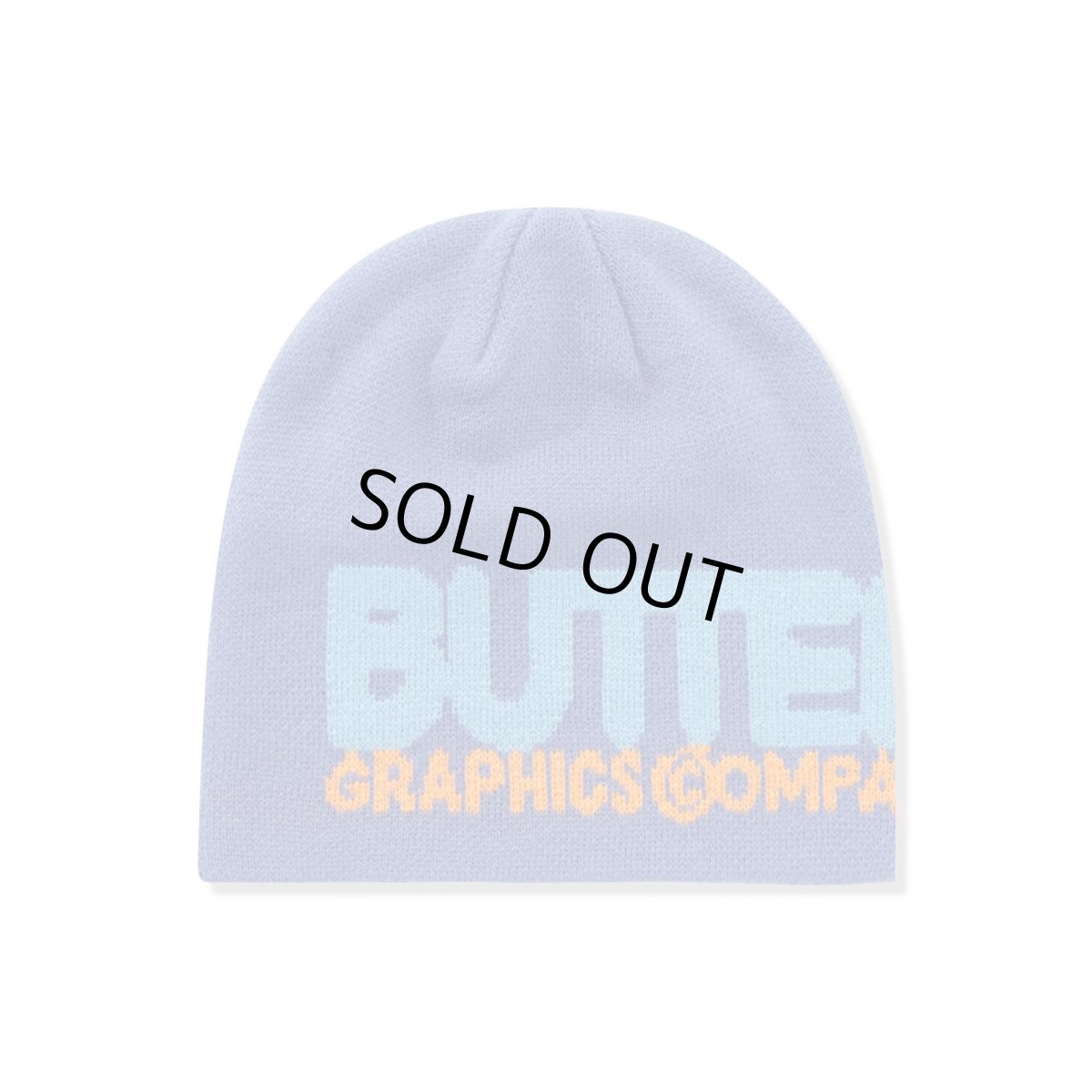 画像1: Butter Goods Program Skully Beanie Blue / バターグッズ プログラム ビーニー ニットキャップ ブルー (1)