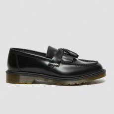 画像1: Dr.Martens Adrian Polished Leather Tassel Loafers - Black (1)