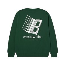 画像1: HUF x Bronze56k Crewneck Sweatshirts - Forest Green (1)