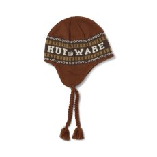 画像1: HUFｘBronze Flap Beanie - Brown (1)