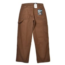 画像1: Dickies Relax Fit Straight Leg Carpenter Duck Jeans Rinsed Timber - Brown (RTB) (1)